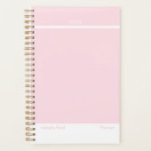 Pale Pink Minimalist Planner プランナー手帳 (正面)