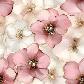 Pale Pink Petals Towel Chic Custom Name Bathroom バスタオルセット