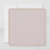 Pale Pink Rose Place Setting Card ノートカード (裏面)