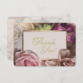 Pale Pink Rose Thank You Card サンキューカード (正面/裏面)
