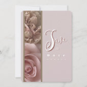 Pale Pink Save the Date Invitation 招待状 (正面)