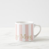 Pale Pink Striped Espresso Mug エスプレッソカップ (右)