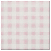 Pale Pink & White Buffalo Plaid ファブリック (見本)