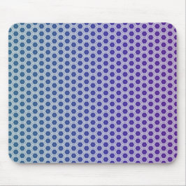 Pale Purple and Teal Hexagons Mouse Pad マウスパッド