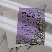 Pale Purple Elegance Bridal Shower 招待状