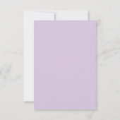 Pale Purple Professional Unique Classical Own Name ノートカード (裏面)