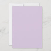 Pale Purple Professional Unique Classical Own Name ノートカード (裏面)