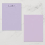 Pale Purple Professional Unique Classical Own Name ノートカード (正面/裏面)