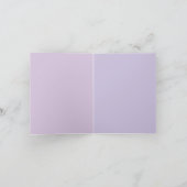 Pale Purple Professional Unique Classical Own Name ノートカード (内部)