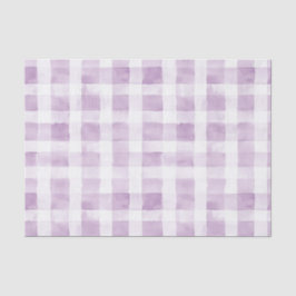 Pale Purple White Plaid Stripes  薄葉紙