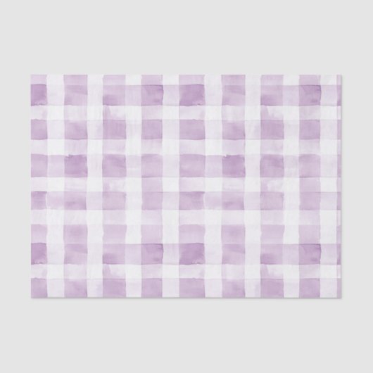 Pale Purple White Plaid Stripes  薄葉紙 (正面)