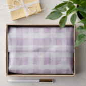 Pale Purple White Plaid Stripes  薄葉紙 (ギフト)