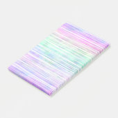 pale rainbow brush stroke stripes : ポストイット (アングル)