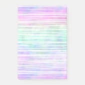 pale rainbow brush stroke stripes : ポストイット (正面)