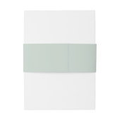 Pale Sage Green Coordinate Wedding 招待状ベリーバンド (裏面例)