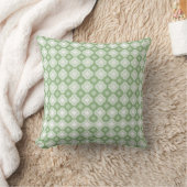 Pale Sage Throw Pillow クッション (ブランケット)