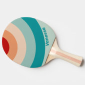 Pale Seaglass Circle Stripe with Name 卓球ラケット (横)