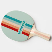 Pale Seaglass Pin Striped with Name 卓球ラケット (横)