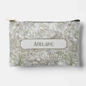 Pale Sepia Toile アクセサリーポーチ (正面)