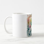 Pale Squid 310724AREF105 - Watercolor コーヒーマグカップ (左)