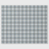  Pale Tan and White Large Check Plaid ラッピングペーパー (フラット)