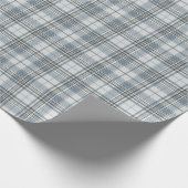  Pale Tan and White Large Check Plaid ラッピングペーパー (角)