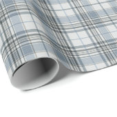  Pale Tan and White Large Check Plaid ラッピングペーパー (ロールコーナー)