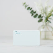 Pale Teal Rose Place Card プレイスカード (スタンド正面)