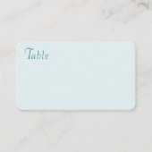 Pale Teal Rose Place Card プレイスカード (正面)