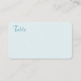 Pale Teal Rose Place Card プレイスカード