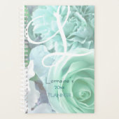Pale Teal Rose Planner プランナー手帳 (正面)