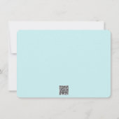 Pale Teal Rose Thank You Card サンキューカード (裏面)