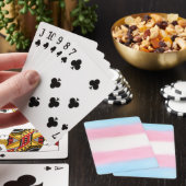pale trans flag on playing cards トランプ (インサイチュ)