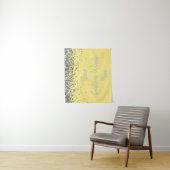 Pale Yellow and Silver Birthday Party Photo Booth タペストリー (インサイチュ)