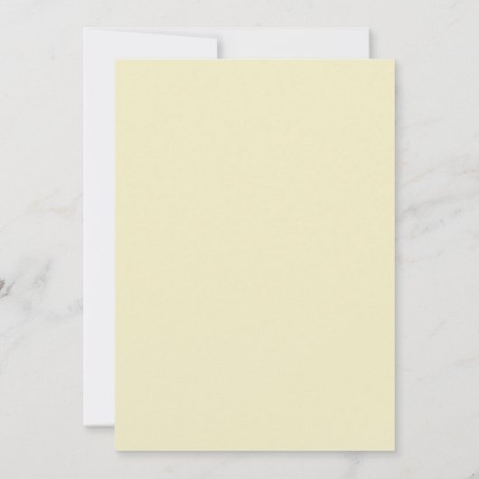 Pale Yellow Lavish Spring Wedding 招待状 (裏面)