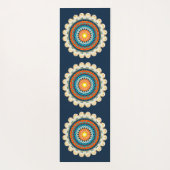 Pale Yellow Orange Mandala Yoga Mat ヨガマット (裏面)