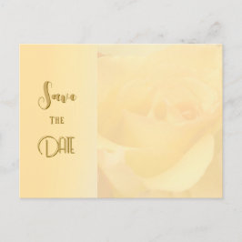 Pale Yellow Rose Invitation ポストカード