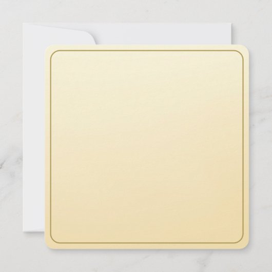 Pale Yellow Rose Place Setting Card ノートカード (裏面)