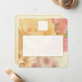 Pale Yellow Rose Place Setting Card ノートカード (正面/裏面インサイチュ)