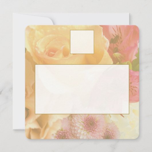 Pale Yellow Rose Place Setting Card ノートカード (正面)