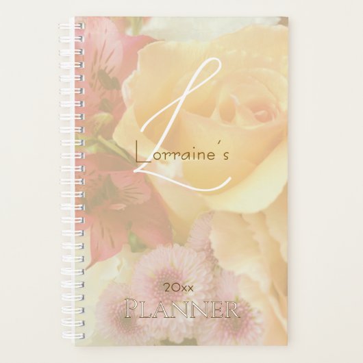 Pale Yellow Rose Secret Gardens Planner プランナー手帳 (正面)