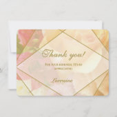 Pale Yellow Rose Thank You Card サンキューカード (正面)
