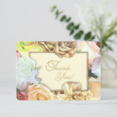 Pale Yellow Rose Thank You Card サンキューカード (スタンド正面)