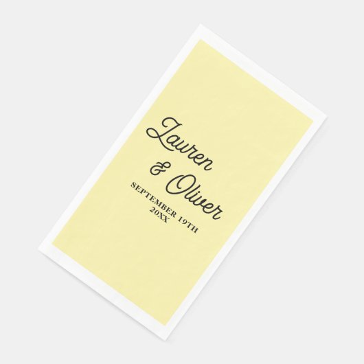 Pale Yellow Script Minimalist Wedding (コーナー)