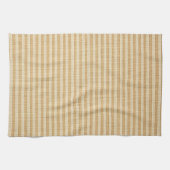Pale Yellow Stripes Threaded Fabric Pattern キッチンタオル (横)