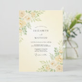Pale Yellow Sweet Spring Wedding 招待状 (スタンド正面)