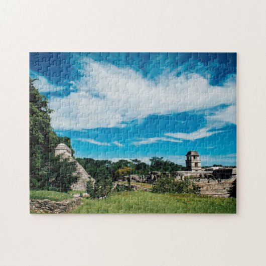 Palenqueのマヤの台なし ジグソーパズル (横)