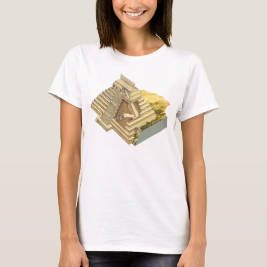 Palenqueメキシコ。 銘刻文字の寺院 tシャツ (正面)