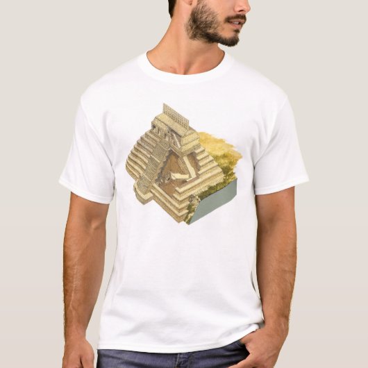 Palenqueメキシコ。 銘刻文字の寺院 tシャツ (正面)