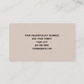 Paleontologist Whale Bones Skeleton 名刺 (裏面)